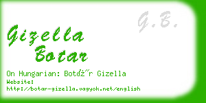 gizella botar business card